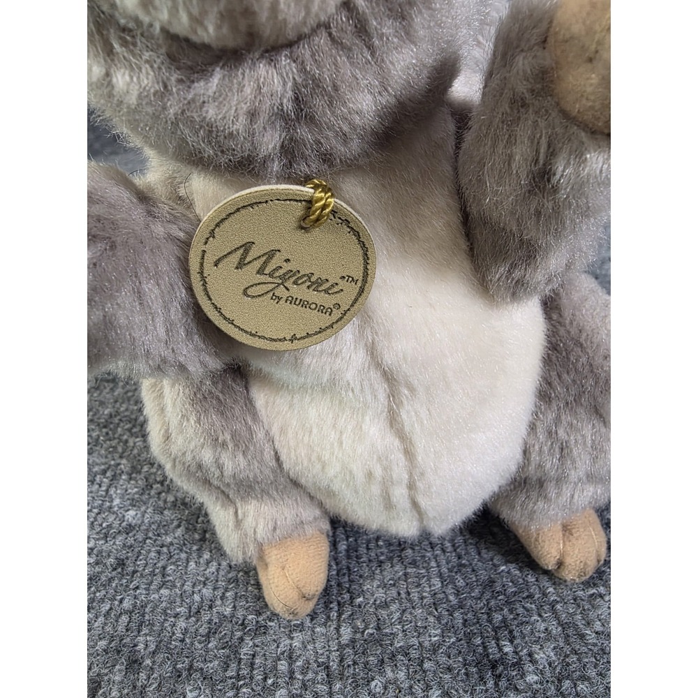 Miyoni by Aurora Grey Squirrel 8" Plush Stuffed Animal Realistic Lifelike - Picture 2 of 4